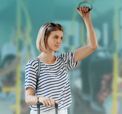 В транспорте